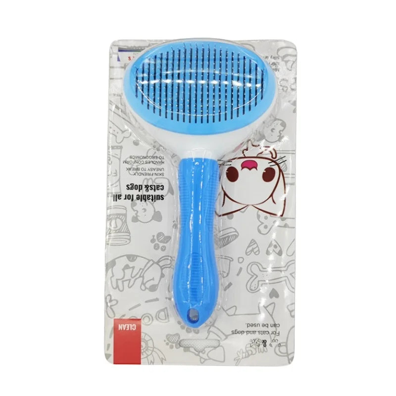 Self-Cleaning Pet Hair Remove Comb Cat Slicker Brush Pet Hair Removal Comb for Cats Grooming Brushes Dog Combs Cat Accessories