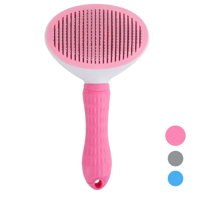 Self-Cleaning Pet Hair Remove Comb Cat Slicker Brush Pet Hair Removal Comb for Cats Grooming Brushes Dog Combs Cat Accessories